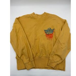 Boys Lie Yellow Ask Me If I Care Crewneck